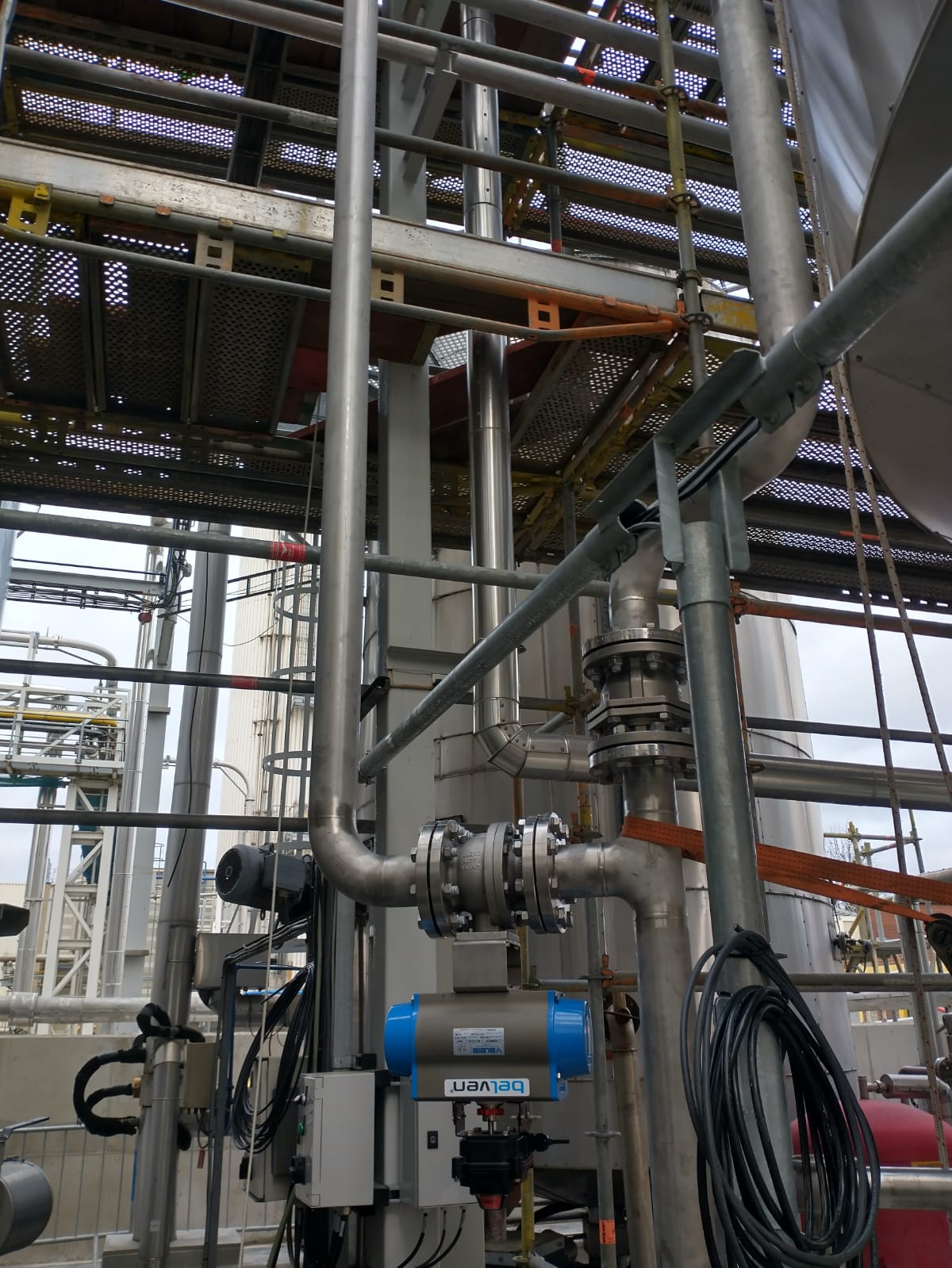 aanpassing bestaande rvs piping