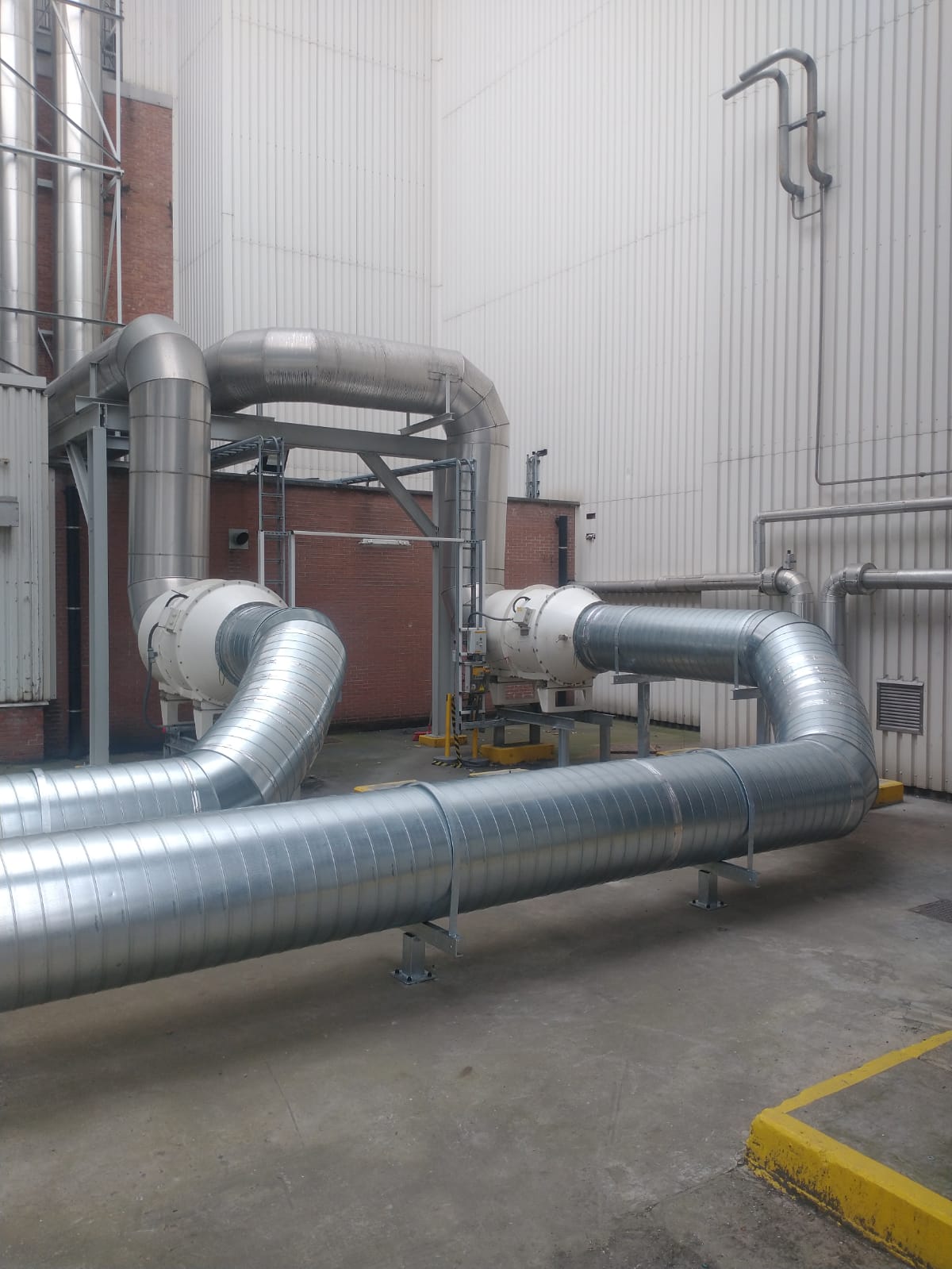 afvoer schadelijke gassen filterleiding