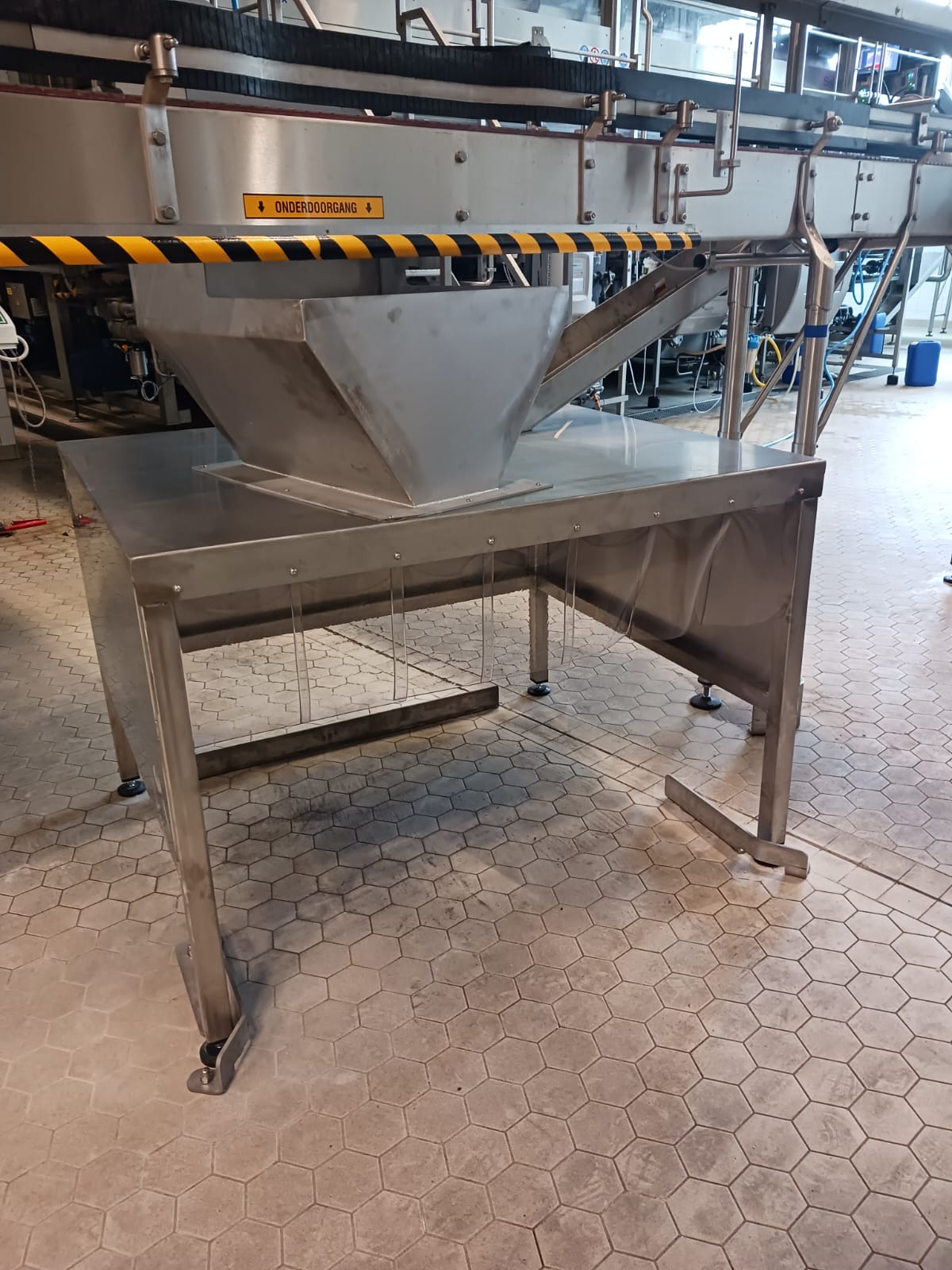 rvs overzetstuk container